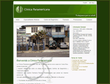 Tablet Screenshot of clinicapanamericana.com